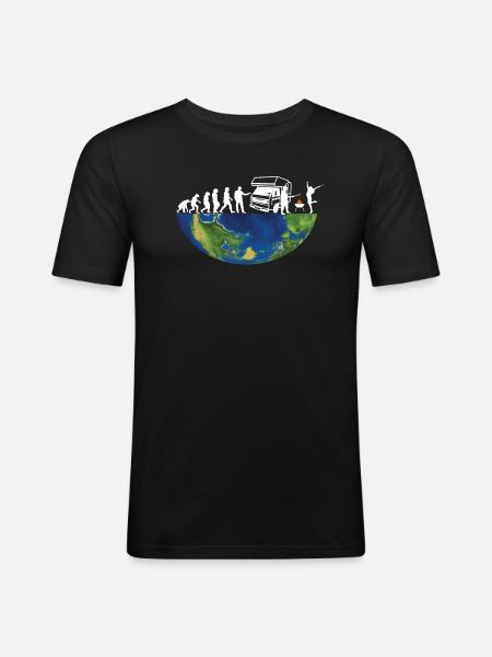 Camper Geschenkidee Camping - Männer Slim Fit T-Shirt - Schwarz