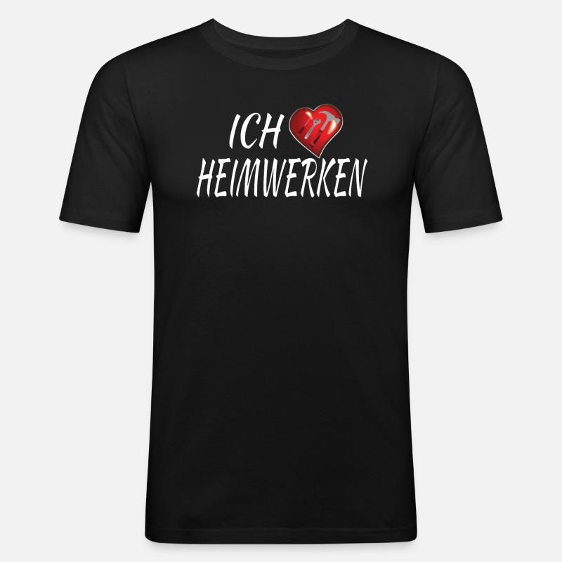 Heimwerker Geschenkidee Handwerker - Männer Slim Fit T-Shirt - Schwarz