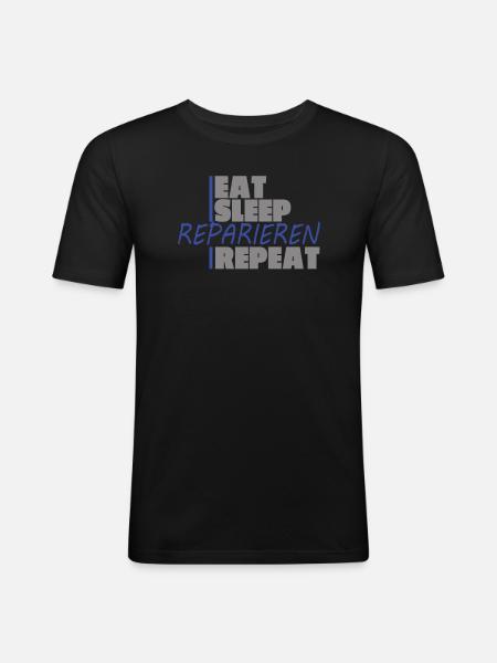 Heimwerker Geschenkidee Handwerker - Männer Slim Fit T-Shirt - Schwarz
