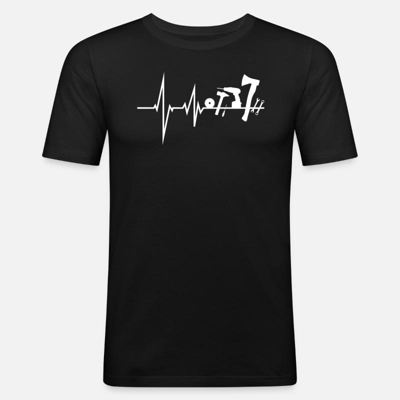 Heimwerker Geschenkidee Handwerker - Männer Slim Fit T-Shirt - Schwarz