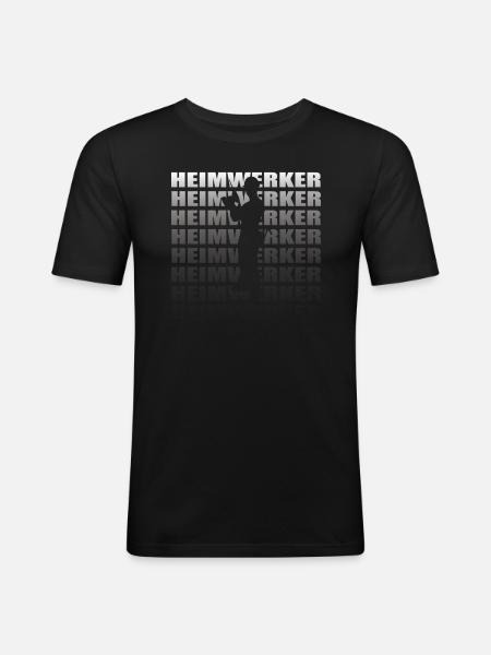 Heimwerker Geschenkidee Handwerker - Männer Slim Fit T-Shirt - Schwarz