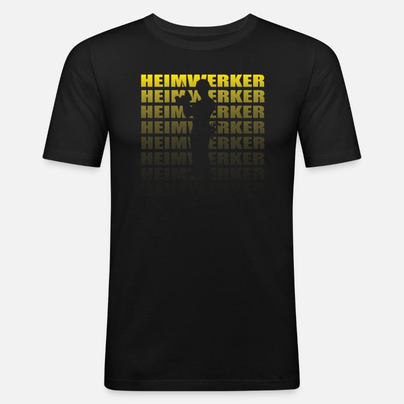 Heimwerker Geschenkidee Handwerker - Männer Slim Fit T-Shirt - Schwarz