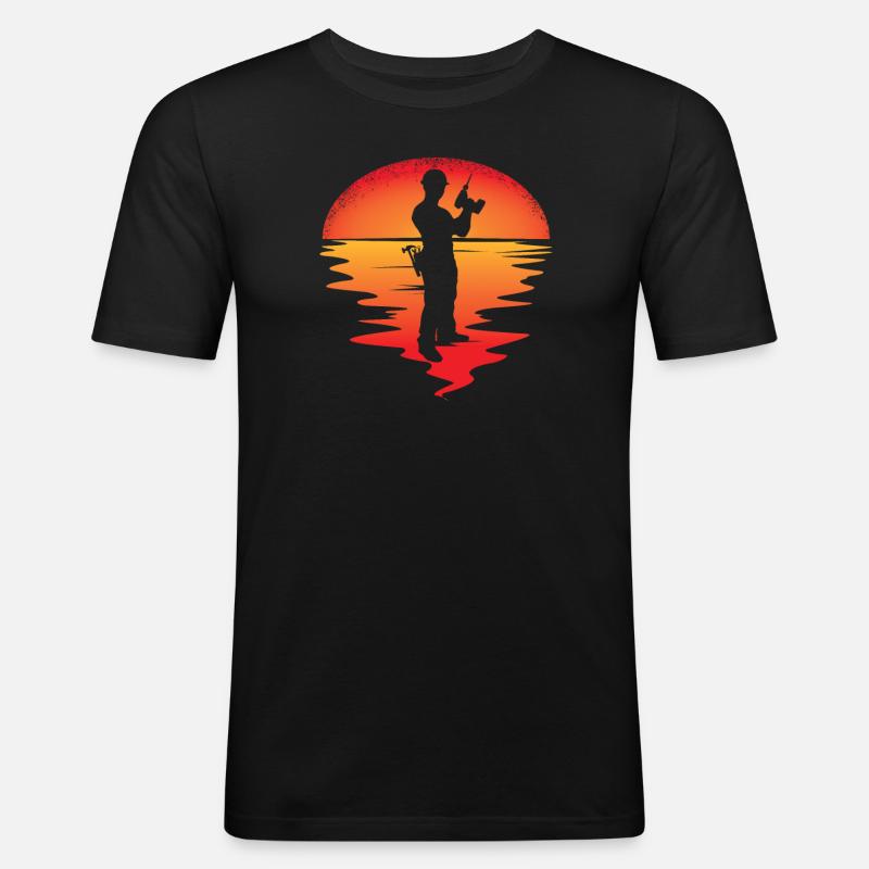 Heimwerker Geschenkidee Handwerker - Männer Slim Fit T-Shirt - Schwarz