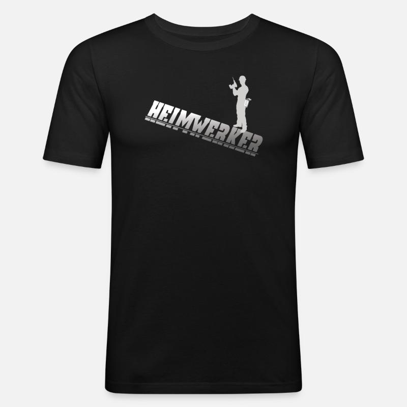 Heimwerker Geschenkidee Handwerker - Männer Slim Fit T-Shirt - Schwarz