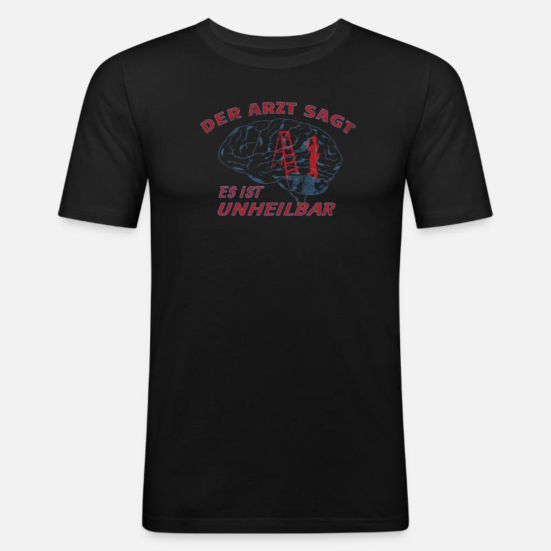 Heimwerker Geschenkidee Handwerker - Männer Slim Fit T-Shirt - Schwarz