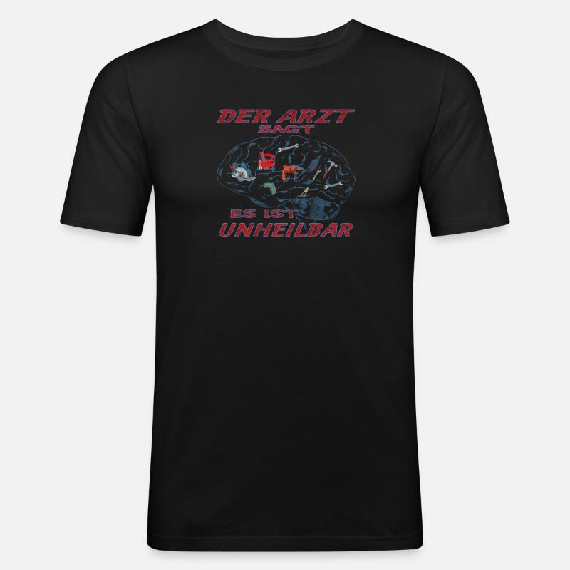 Heimwerker Geschenkidee Handwerker - Männer Slim Fit T-Shirt - Schwarz