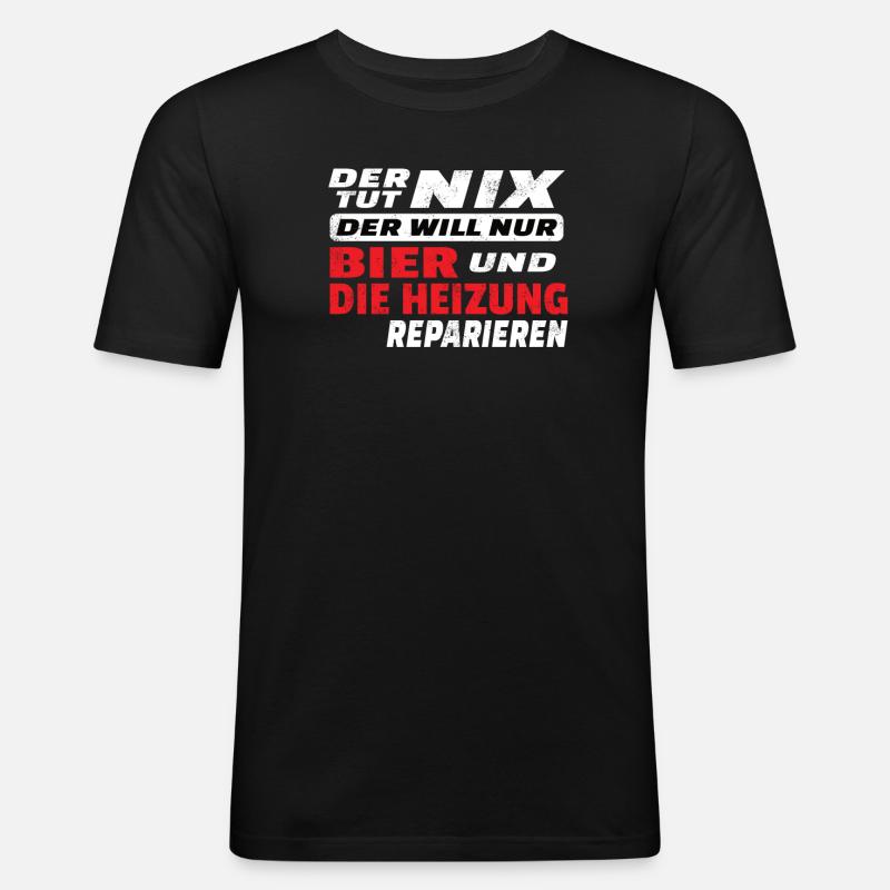 Heimwerker Geschenkidee Handwerker - Männer Slim Fit T-Shirt - Schwarz
