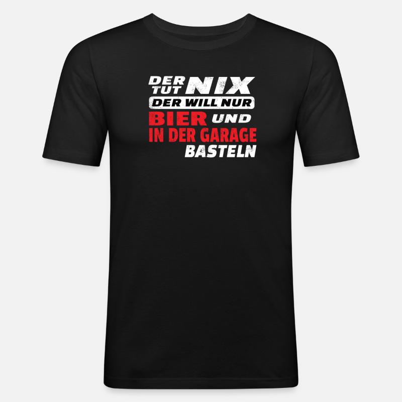 Heimwerker Geschenkidee Handwerker - Männer Slim Fit T-Shirt - Schwarz