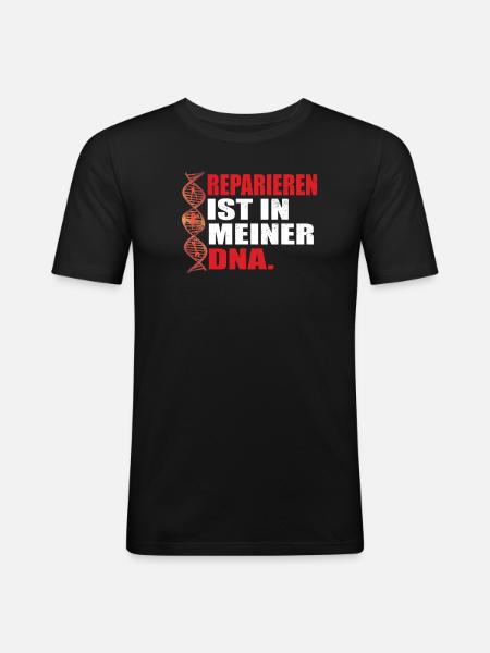 Heimwerker Geschenkidee Handwerker - Männer Slim Fit T-Shirt - Schwarz