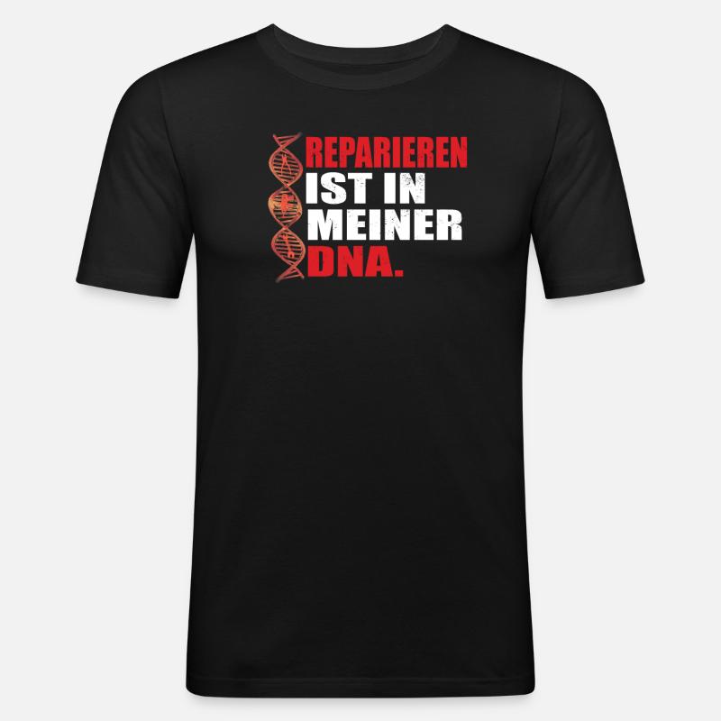 Heimwerker Geschenkidee Handwerker - Männer Slim Fit T-Shirt - Schwarz