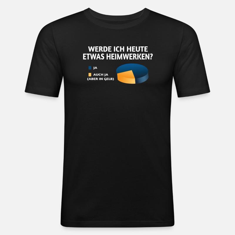 Heimwerker Geschenkidee Handwerker - Männer Slim Fit T-Shirt - Schwarz