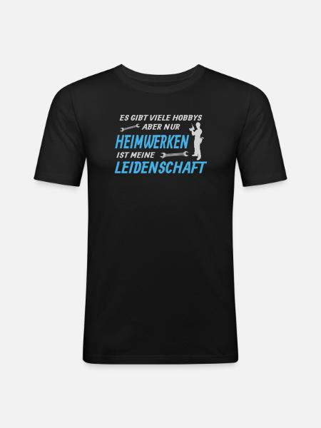 Heimwerker Geschenkidee Handwerker - Männer Slim Fit T-Shirt - Schwarz