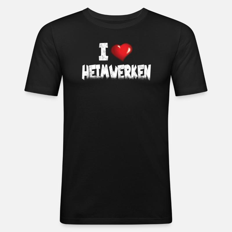 Heimwerker Geschenkidee Handwerker - Männer Slim Fit T-Shirt - Schwarz