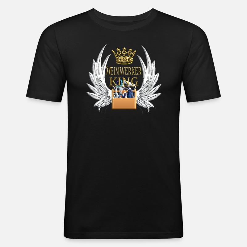Heimwerker Geschenkidee Handwerker - Männer Slim Fit T-Shirt - Schwarz