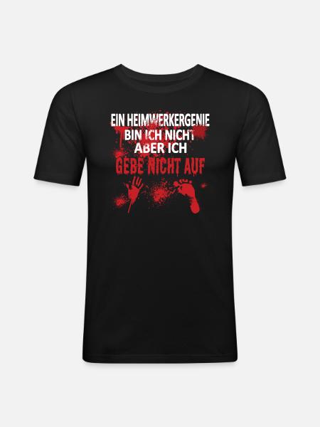 Heimwerker Geschenkidee Handwerker - Männer Slim Fit T-Shirt - Schwarz
