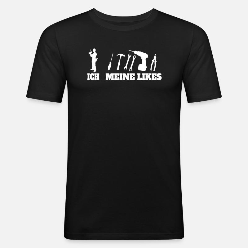 Heimwerker Geschenkidee Handwerker - Männer Slim Fit T-Shirt - Schwarz