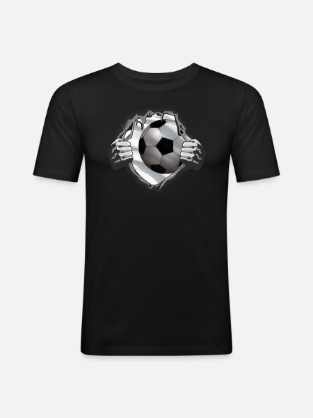 Football Accessories Gift Idea Football Fan - Men's Slim Fit T-Shirt - black