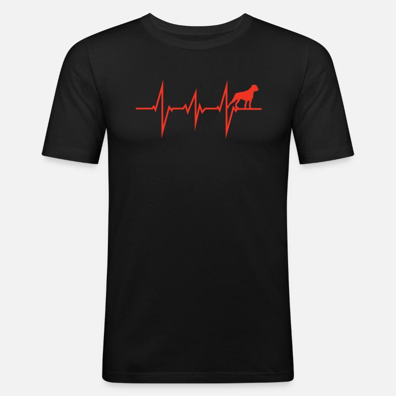 Hund Boxer Hundebesitzer Geschenkidee - Männer Slim Fit T-Shirt - Schwarz