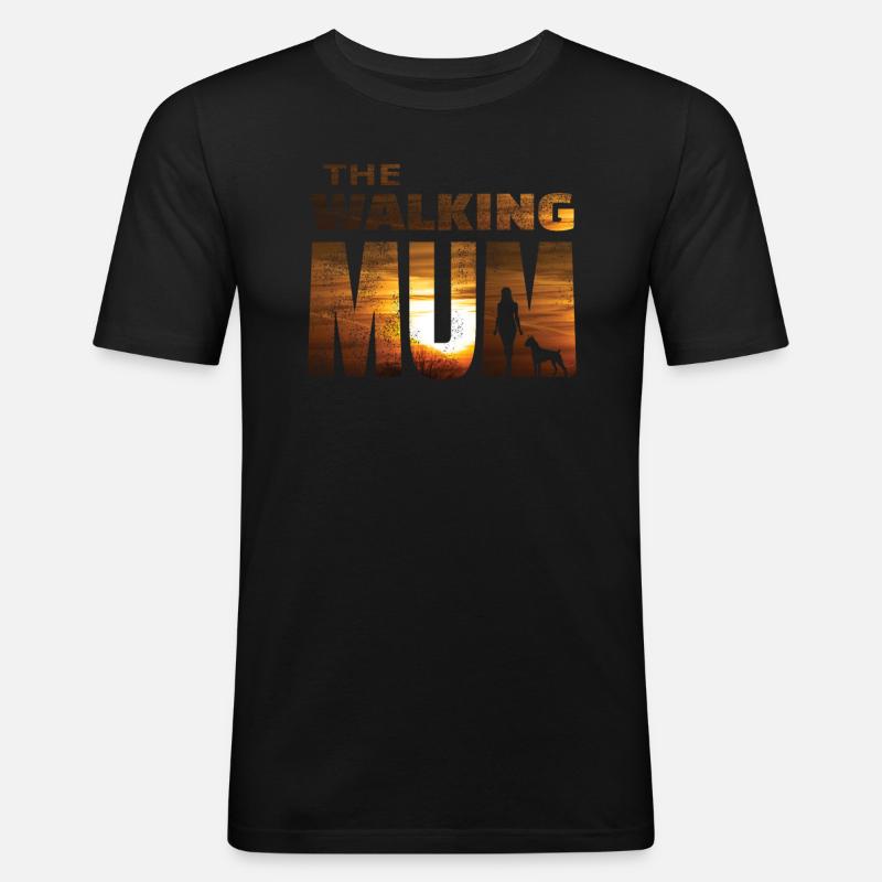 Hund Boxer Hundebesitzer Geschenkidee - Männer Slim Fit T-Shirt - Schwarz