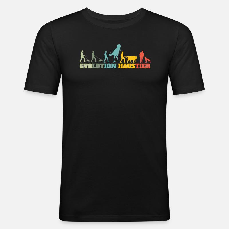 Hund Boxer Hundebesitzer Geschenkidee - Männer Slim Fit T-Shirt - Schwarz