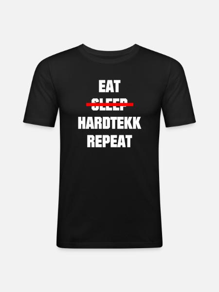 Hardtekk - Merch - Tekk - Gift - Men's Slim Fit T-Shirt - black