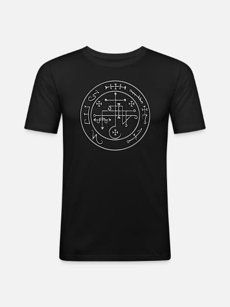 Sceau de Lucifuge - T-shirt près du corps Homme - noir