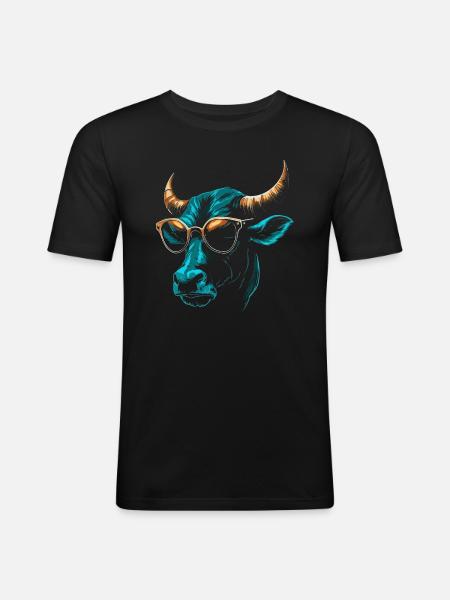 Ox Sunglasses - Men's Slim Fit T-Shirt - black