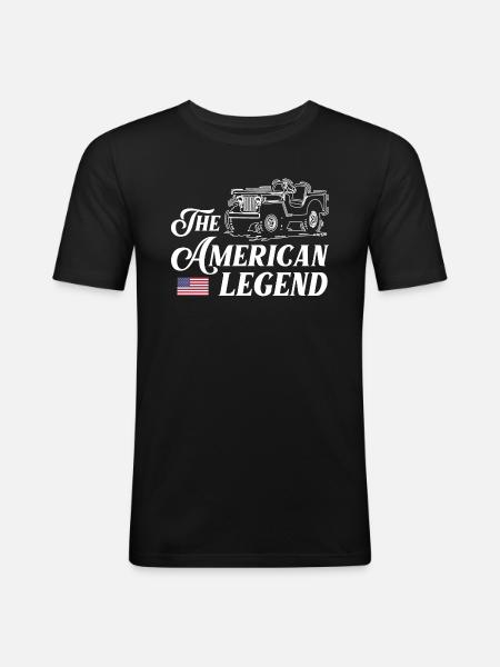 JeepsThe American Legend - Men's Slim Fit T-Shirt - black