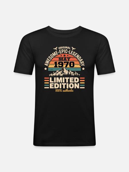 May 1970 - May 1970 - Men's Slim Fit T-Shirt - black
