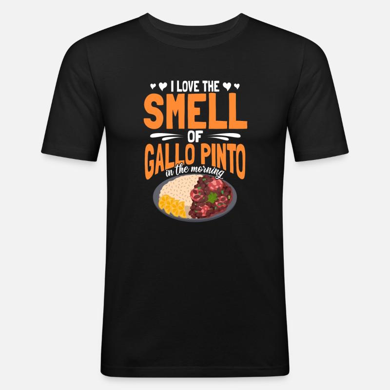 Odeur d’amour du Gallo Pinto Chef Chef Chef - T-shirt près du corps Homme - noir