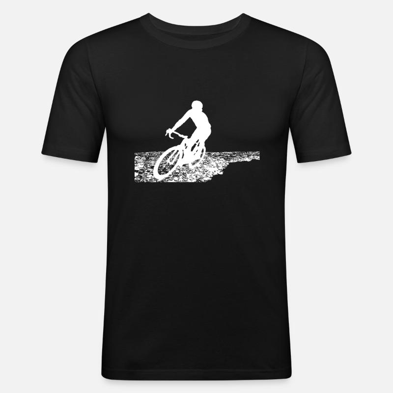 Paris - Roubaix - Männer Slim Fit T-Shirt - Schwarz