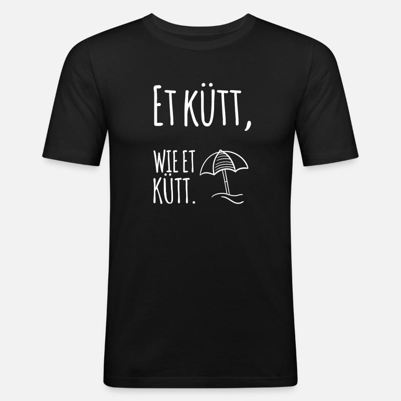 Köln - Männer Slim Fit T-Shirt - Schwarz