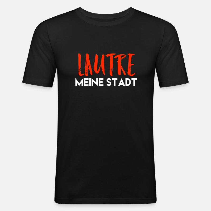 Kaiserslautern meine Stadt - Männer Slim Fit T-Shirt - Schwarz