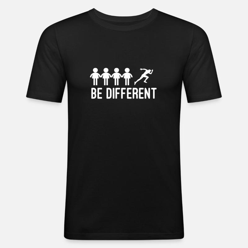 To run - Men's Slim Fit T-Shirt - black