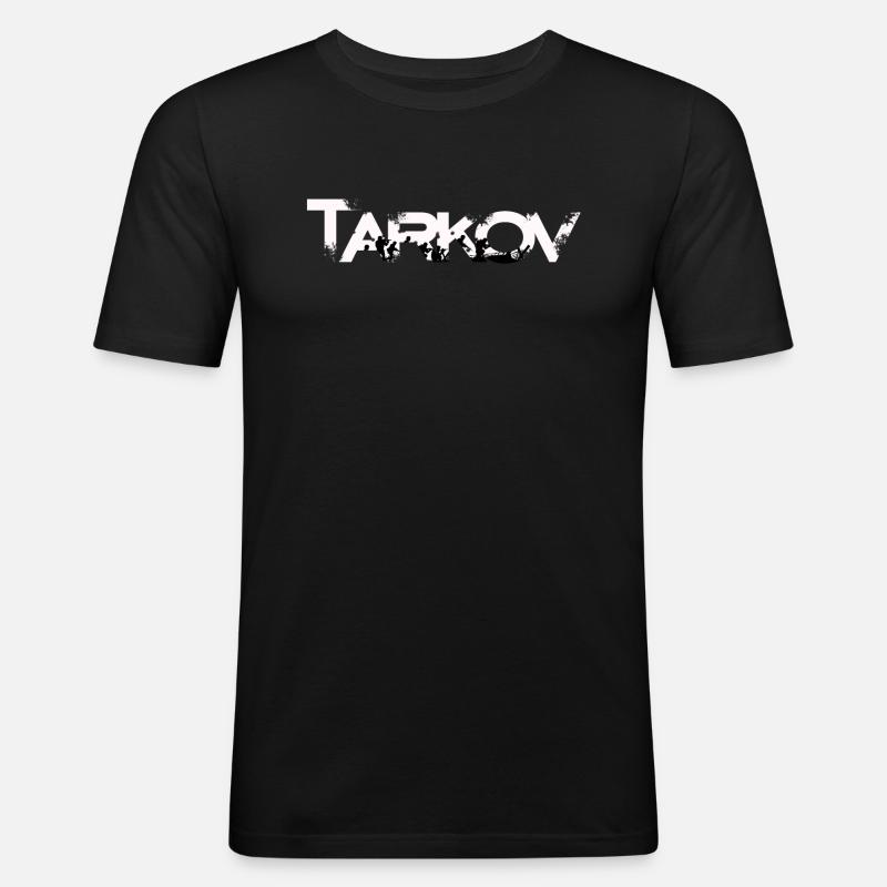 Tarkov Geschenk Geschenkidee - Männer Slim Fit T-Shirt - Schwarz