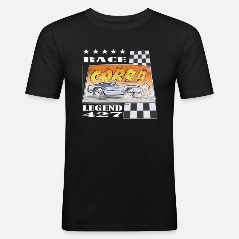 AC Cobra Comic Legend Cadeau - T-shirt près du corps Homme - noir