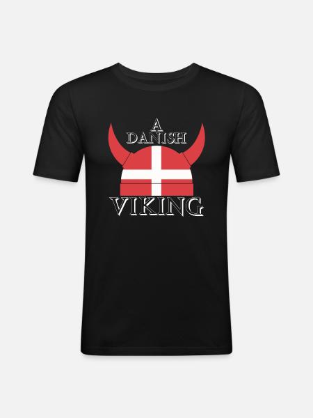viking - T-shirt près du corps Homme - noir