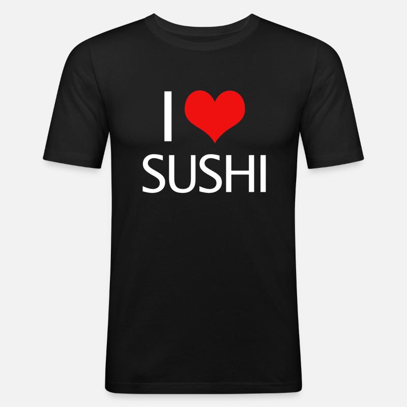sushi - Men's Slim Fit T-Shirt - black
