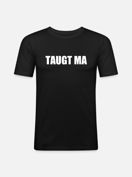 TAUGT MA WIEN OIDA ÖSTERREICH - Männer Slim Fit T-Shirt - Schwarz