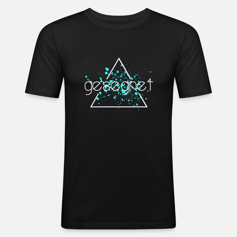 béni - T-shirt près du corps Homme - noir