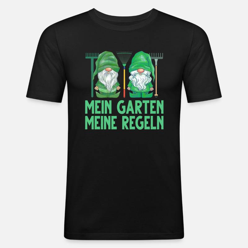Garten Hobbygärtner Gärtner - Männer Slim Fit T-Shirt - Schwarz