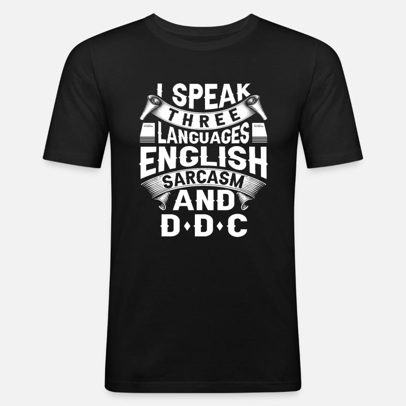 Library Assistant Library Assistant - Men's Slim Fit T-Shirt - black
