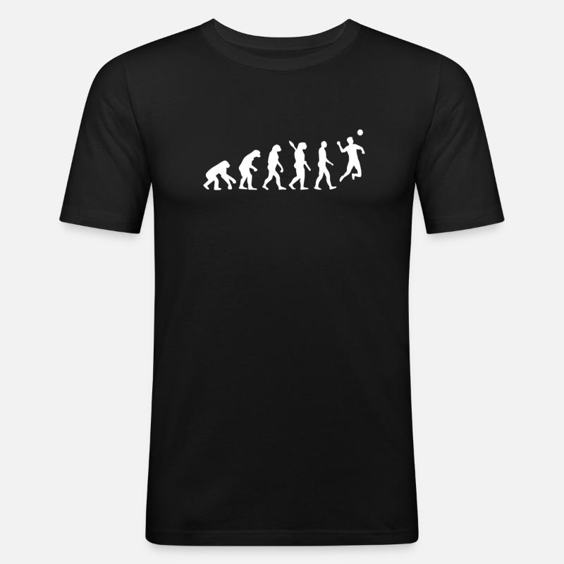 Fistball evolution - Men's Slim Fit T-Shirt - black