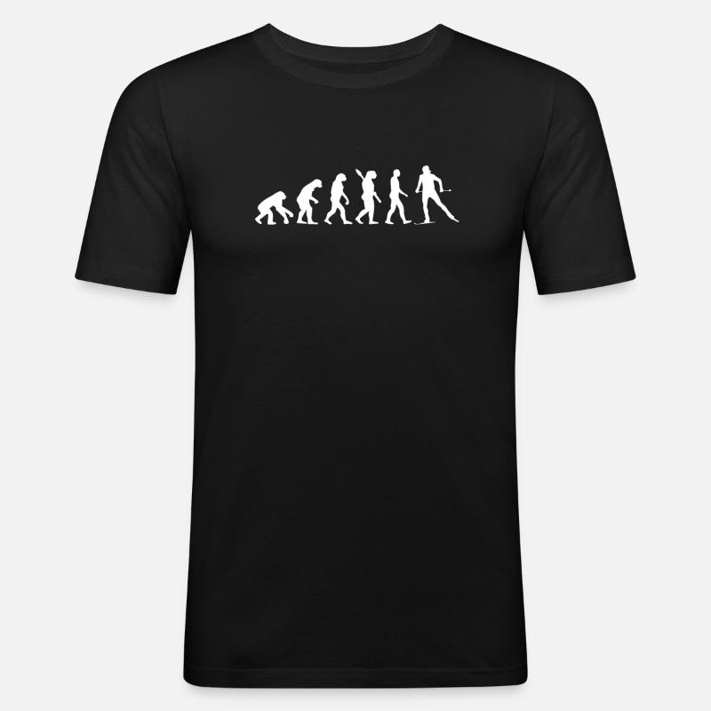 Ski de fond Evolution - T-shirt près du corps Homme - noir