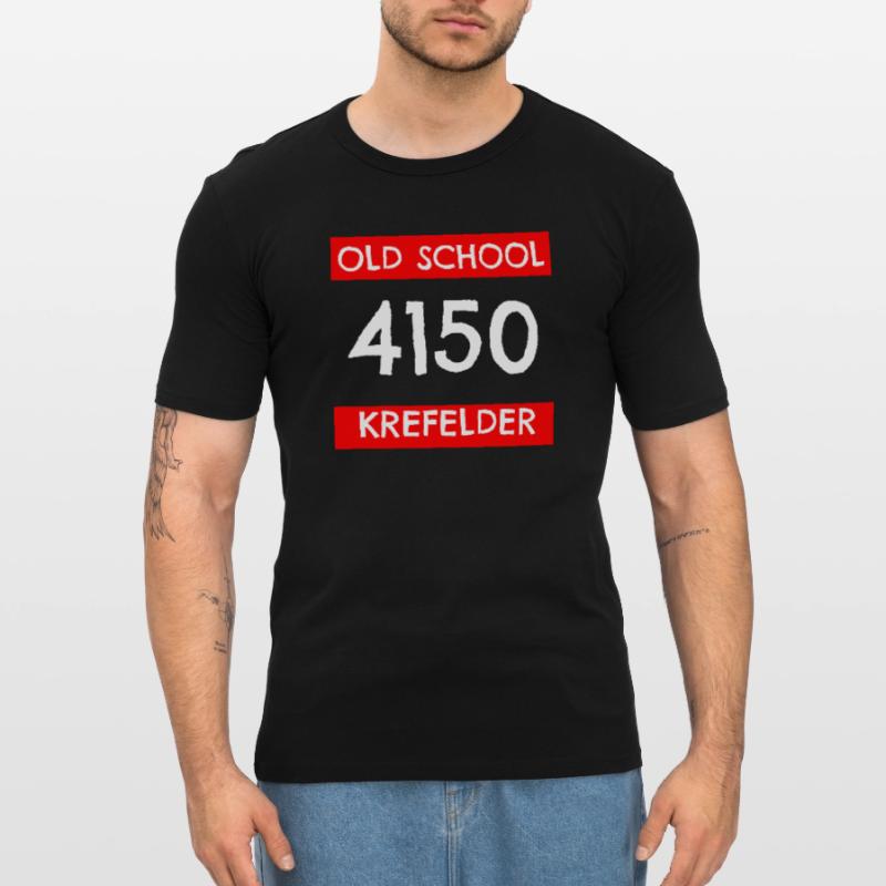 Old school Krefeld Krefeld old postcode Postal code Men's Slim Fit T-Shirt
