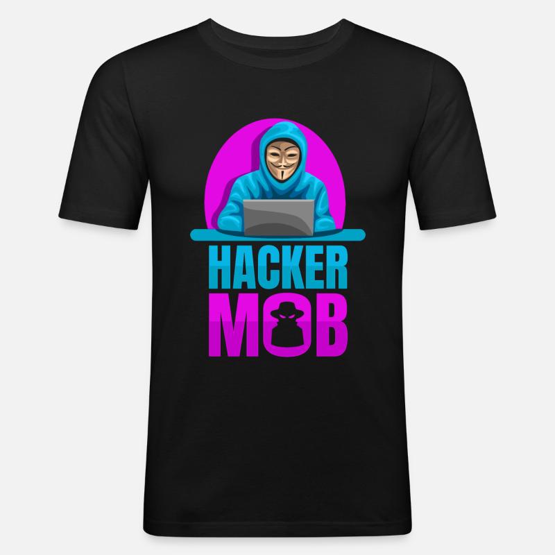 Programmierer Coder Software Entwickler - Männer Slim Fit T-Shirt - Schwarz