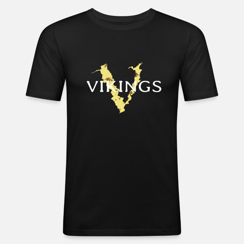 Vikings - Men's Slim Fit T-Shirt - black