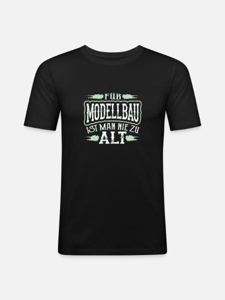 Modèle de vol - T-shirt près du corps Homme - noir