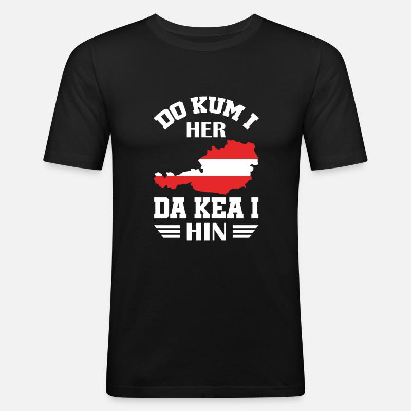 Austria Austrian Austrian - Men's Slim Fit T-Shirt - black