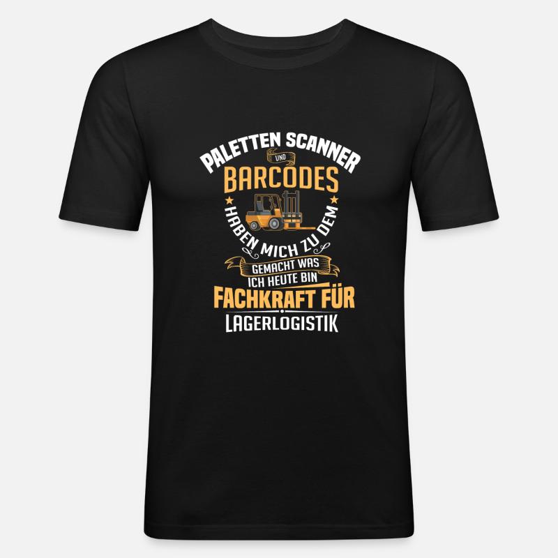 Warehouse Logistics Logistic - Men's Slim Fit T-Shirt - black